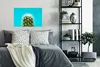 MuchoWow® Poster Kaktus auf blau 60x40 cm - Produktbild-Vorschau 4