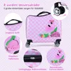 COSTWAY 2tlg Kinderkoffer + Rucksack, 12"+18" Kindertrolley Produktbild-Vorschau 7