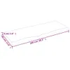 vidaXL Plan de toilette 100x40x(2-4) cm Bois massif non Voir les images du produit 8