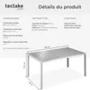Table de jardin BIANCA 150 x 90 cm pieds réglables en Voir les images du produit 6