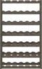 A wooden wine rack with multiple shelves, each designed to hold several bottles. Voir les images du produit