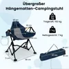 COSTWAY Skládací kempingová židle, skládací židle s Náhled obrázku produktu 3