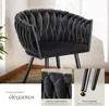 Set de chaises de salle à manger Astano velours design noué Voir les images du produit 4