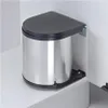 WESCO Poubelle à encastrer ronde - inox / noir, 13 litres Voir les images du produit 13