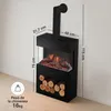 KAMINIO Chimenea eléctrica HENRI con conducto de chimenea: Vista previa de la imagen del producto 6