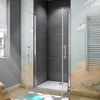 80X195cm Nische Drehtür Duschtür Pendeltür Nano-Glas Produktbild-Vorschau 4
