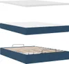 Hochwertig Ottoman-Bett mit Matratze Blau 140x200 cm Stoff Produktbild-Vorschau 5