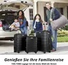 mofut Koffer-Set 3-teilig ABS-Hartschale Schwarz Produktbild-Vorschau 3