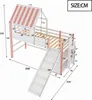 A diagram of a bunk bed with dimensions labeled. Anteprima dell’immagine prodotto