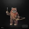 A Star Wars Black Series Wicket figure holding a bow and arrow against a black background. Anteprima dell’immagine prodotto