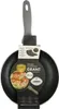 A frying pan with a gray handle and a black speckled surface, displayed against a white background. It has a product tag attached to the handle. Náhľad obrázku produktu