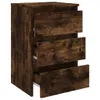 vidaXL Nočný stolík Smoked Oak 40x35x62,5 cm odvodený Náhľad obrázku produktu 4