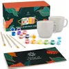 Home of Creations Tassen Bemalen Set | 2 Keramiktassen mit Produktbild-Vorschau 1