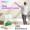 EllaTex Jersey Spannbettlaken 120x200–130x200 Baumwolle – Produktbild-Vorschau 2