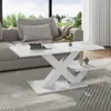 Merax Hochglanz Couchtisch aus MDF, Wohnzimmertisch mit Produktbild-Vorschau 11