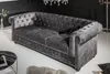 riess-ambiente Chesterfield 3-Sitzer Sofa 205cm grau Samt Produktbild-Vorschau 4