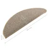 vidaXL Tapis d'escalier 15 pcs. 65x21x4 cm Marron Demi-Rond Voir les images du produit 12
