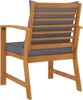 Sedie da giardino 2 pezzi con cuscino grigio scuro in legno Anteprima dell’immagine prodotto 4