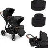 Baninni Poussette 4-en-1 Duo avec siège-auto Luiz Noir Voir les images du produit 5