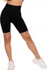 Schwarze Radlerhose Damen Push-Up Leggings Hohe Taille Produktbild-Vorschau 2