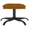 The Living Store Fußhocker Braun 60x60x36 cm Samt Produktbild-Vorschau 3
