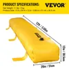 A yellow flood barrier is shown with product specifications and dimensions indicated. Náhled obrázku produktu