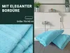 5er Set Duschtücher, 70x140 cm, 100% Baumwolle, aqua Produktbild-Vorschau 5