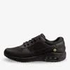 A black safety shoe is shown in profile against a white background. Produktbild-Vorschau