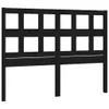 The Living Store Kopfteil Schwarz 165,5x4x100 cm Massivholz Produktbild-Vorschau 2