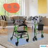Clinicalfy Rollator pieghevole Deambulatore Freni a mano Anteprima dell’immagine prodotto 3