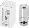 A product shot of a thermostat head and its packaging. Produktbild-Vorschau