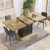 Uittrekbare eettafel, tafel voor 6 personen met uittrekbaar Productafbeelding-voorbeeld 3