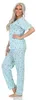 Damen Pyjama zweiteiliger Schlafanzug Pyjama-Set,  Produktbild-Vorschau 3