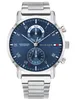 Tommy Hilfiger Kane Armbanduhr silber blau Edelstahl Produktbild-Vorschau 1