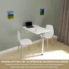 Wandklapptisch mit Tischbein Schreibtisch Tischplatte 80x50 Produktbild-Vorschau 2