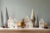 Clayre & Eef Portacandele House 17 cm Porcellana beige Anteprima dell’immagine prodotto 6