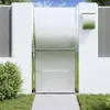 vidaXL Gartentor 85 x 174 cm Edelstahl Silber Abschließbar Produktbild-Vorschau 3