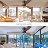 Sofucor Deckenventilator aus Massivholz ohne Licht, 136 cm, Produktbild-Vorschau 4
