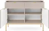FURNLUX Sideboard Avon Beige Und Gold 104cm / Hauptfarbe: Produktbild-Vorschau 3