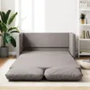 vidaXL Bodensofa mit Schlaffunktion Taupe 112x174x55 cm Produktbild-Vorschau 2
