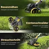 Akku Rasentrimmer, 4in1 Rasenkantenschneider, mit 2× Produktbild-Vorschau 3