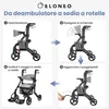 ELONEO 2in1 carrozzina rollator pieghevole e leggera con Anteprima dell’immagine prodotto 4