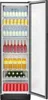 A full-shot image of an open glass-door refrigerator filled with various beverages. Produktbild-Vorschau