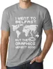 Herren Grafik T-Shirt Ich war in Belfast aber die Grafiken Produktbild-Vorschau 1