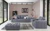 Sofagarnitur 3+1 Sitzer Hocker Garnituren Samt Stoff 3tlg Produktbild-Vorschau 6