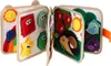 Senzorická vzdělávací kniha, plstěná, 3D, manipulativní, Náhled obrázku produktu 5