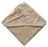 Kinderhandtuch mit Kapuze MILO 75x75, beige Produktbild-Vorschau 2