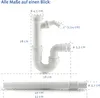 Xavax Röhrensiphon flexibel, 1 1/2'', 1 St./Polyb., Produktbild-Vorschau 4