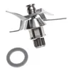 A food processor blade attachment and a sealing ring on a white background. Produktbild-Vorschau