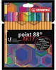 STABILO® 8818/1-20 Fijne vulpen, punt 88®, kartonnen etui Productafbeelding-voorbeeld 1